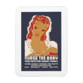 Pflege des Babys Magnet (Vertikal)