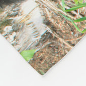 Pflege des schwarzen Bären und der Zwillingsjungen Fleecedecke (Ecke)