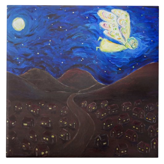 Pflege des Souls Angel Tile Geschenk Fliese (Vorderseite)