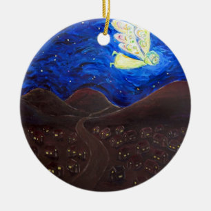 Pflege des Souls Engel mit Baby-Geschenkschmuck Keramik Ornament