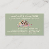 Pflege des weiblichen Geschlechts Visitenkarte (Rückseite)