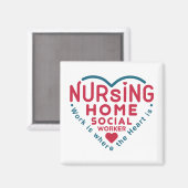 Pflege des Zuhause Social Worker-Werteschwerpunkts Magnet (Vorderseite/Rückseite)
