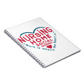 Pflege des Zuhause Social Worker-Werteschwerpunkts Notizblock (Rechte Seite)