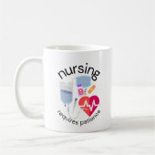 Pflege erfordert Geduld Kaffeetasse (Links)