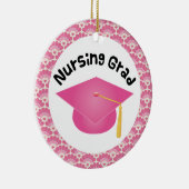 Pflege Graduate Pink Gift Ornament (Rechts)