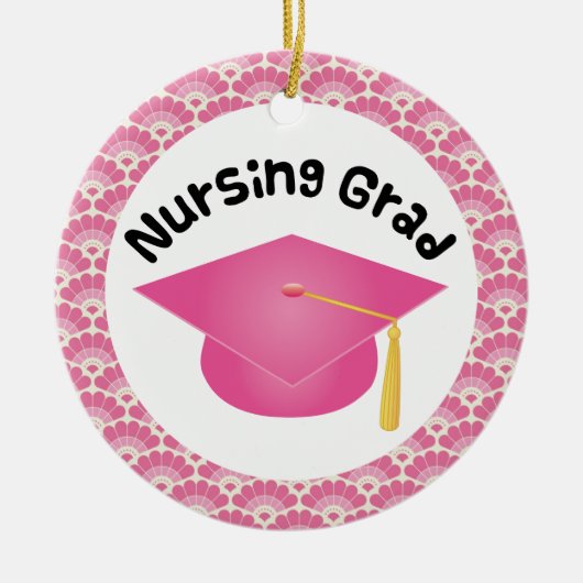 Pflege Graduate Pink Gift Ornament (Vorne)