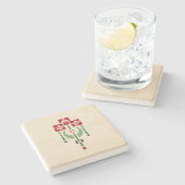 Pflege"hängende Rose " Helens Steinuntersetzer (Seitenansicht)