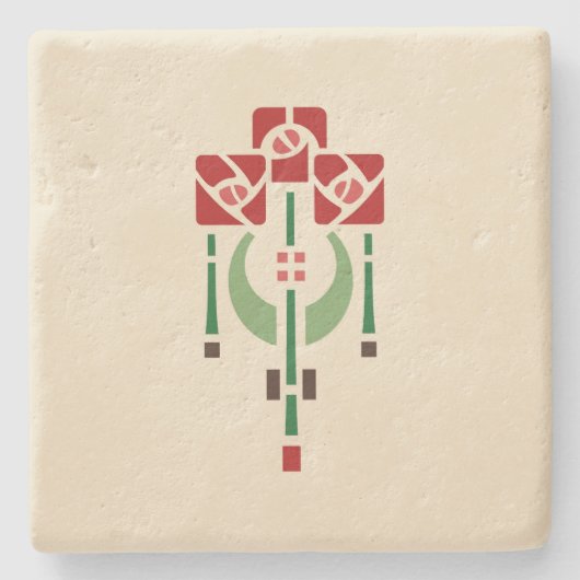 Pflege"hängende Rose " Helens Steinuntersetzer (Vorderseite)