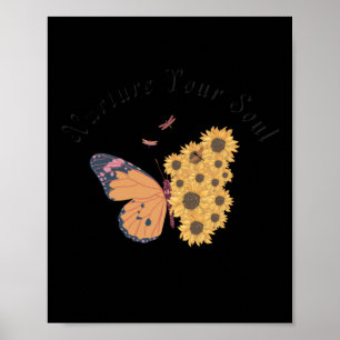 Pflege Ihres Souls Aufkleber Poster