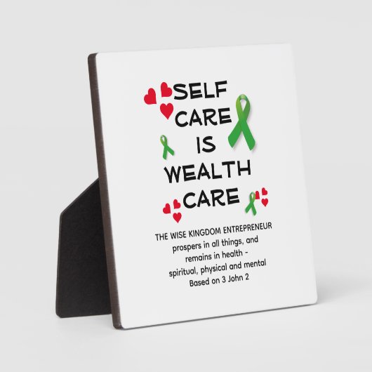 PFLEGE IM SELBSTVERSORGUNGSBEREICH Christlich Fotoplatte (Vorderseite)