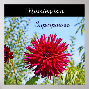 Pflege ist ein Superpower-Kunstposter Krankenschwe Poster