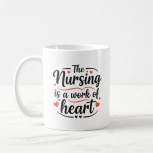 Pflege ist eine Herzensarbeit Dekoratives Geschenk Kaffeetasse