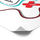 Pflege ist mein Super-Power-Poster-Druck Poster (Ecke)