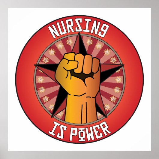 Pflege ist Power Poster (Vorne)