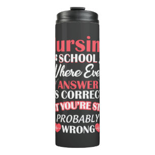 Pflege   Krankenpflegerin Thermosbecher