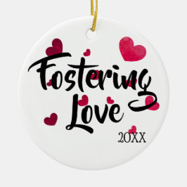 Pflege Liebe - Pflegesorgfalt-Adoptions-Geschenke Keramik Ornament