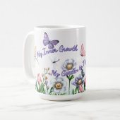 Pflege mich, mein inneres Wachstum Kaffeetasse (Vorderseite Links)