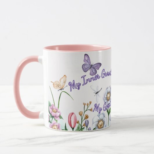 Pflege mich, mein inneres Wachstum Tasse (Links)