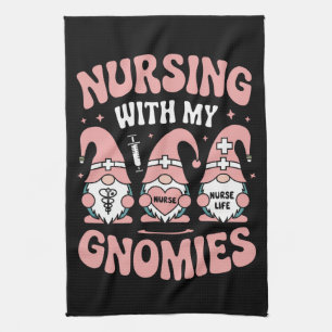 Pflege mit meinen Gnomen erhalten Krankenpflege Va Geschirrtuch
