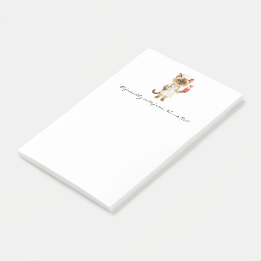 Pflege Notepad mit Niedlichen Katzenauflagen Post-it Klebezettel (angewinkelt)