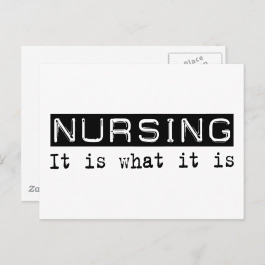 Pflege Postkarte (Vorne/Hinten)