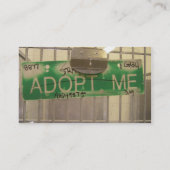 Pflege~ Rettung ~ adoptieren Geschäfts-Karten Visitenkarte (Rückseite)