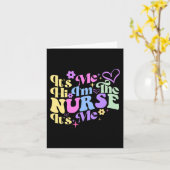 Pflege Spaß sein Ich Hi Ich bin die Krankenschwest Karte (Gelbe Blume)