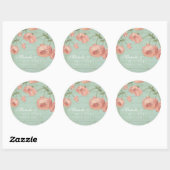 Pflege Stickers Brautparty Blush Peach Rose Holz (Blatt)