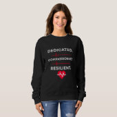 Pflege-Tri-Blend-Shirt Sweatshirt (Vorne ganz)