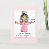 Pflege- und besorgungs-Karte für sie Karte (Vorderseite)