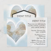 Pflege und Fürsorge der Kreuze mit Tauben in den W Einladung (Vorne/Hinten)