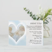 Pflege und Fürsorge der Kreuze mit Tauben in den W Einladung (Stehend Vorderseite)