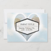 Pflege und Fürsorge der Kreuze mit Tauben in den W Einladung (Rückseite)