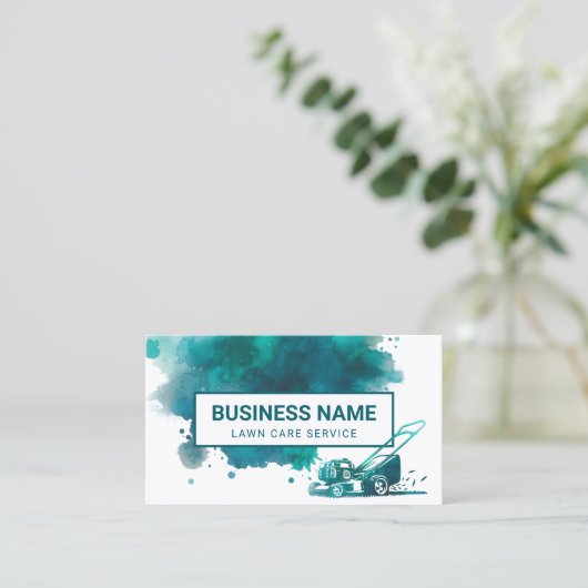 Pflege und Landschaftsschutz für Wasserfarben Visitenkarte (Stehend Vorderseite)