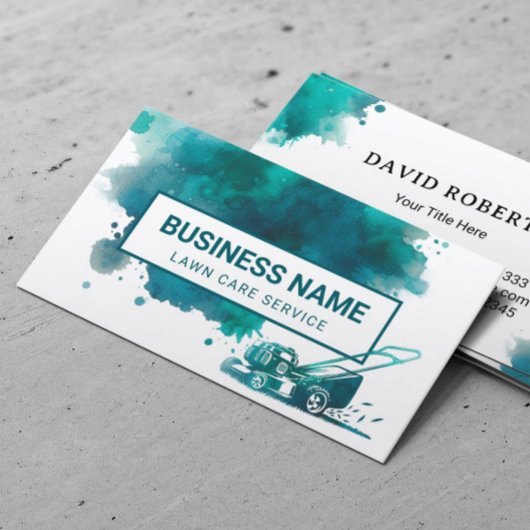 Pflege und Landschaftsschutz für Wasserfarben Visitenkarte