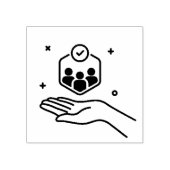 Pflege von Geschäftsbeziehungen Gummistempel (Prägung)