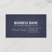 Pflege von Haustieren - Badegeschäft Empfehlungskarte (Rückseite)