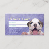 Pflege von Haustieren - Badegeschäft Empfehlungskarte (Vorderseite)