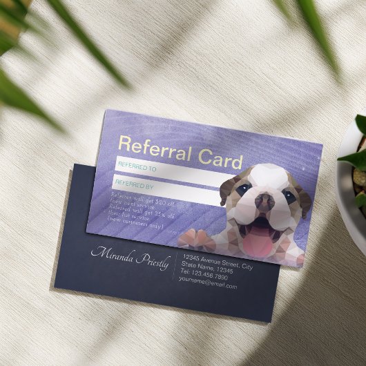 Pflege von Haustieren - Badegeschäft Empfehlungskarte