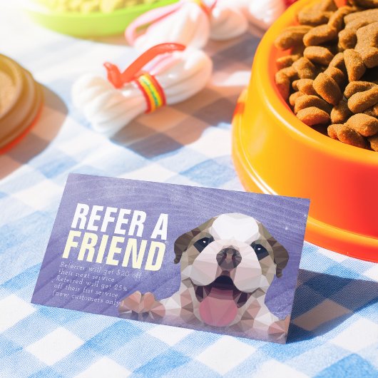 Pflege von Haustieren - Badegeschäft Empfehlungskarte