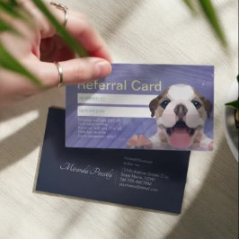 Pflege von Haustieren - Badegeschäft Empfehlungskarte