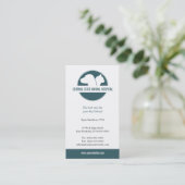 Pflege von Haustieren Terminkarte (Stehend Vorderseite)