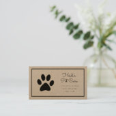 Pflege von Haustieren Visitenkarte (Stehend Vorderseite)