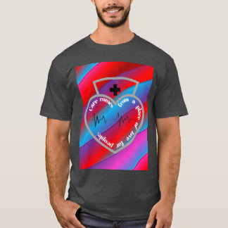 Pflege Von Herzen Familie T-Shirt