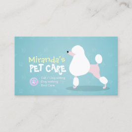 Pflege von Hunden, die sich auf der Suche nach Bäd Terminkarte