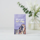 Pflege von Katzen Haustieren Pflege der Sitzen Treuekarte (Stehend Vorderseite)