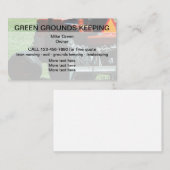 Pflege von Rasenflächen Visitenkarte (Vorne/Hinten)