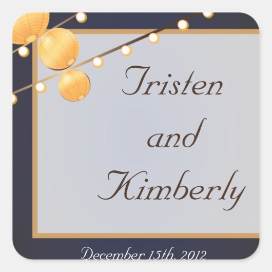 Pflege von Stickers Paper Lanterns auf Blue Chinee (Vorderseite)