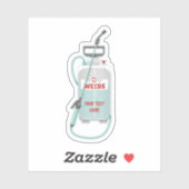 Pflege von Unkrautspray Aufkleber (Blatt)