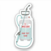 Pflege von Unkrautspray Aufkleber (Vorderseite)